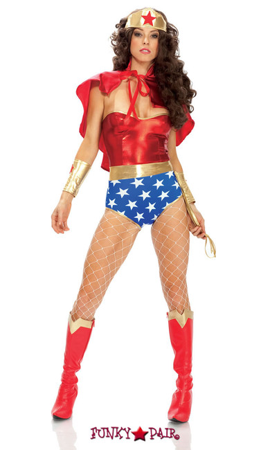 FP--551307, Super Seductress - Adult Superhero Costume Full View