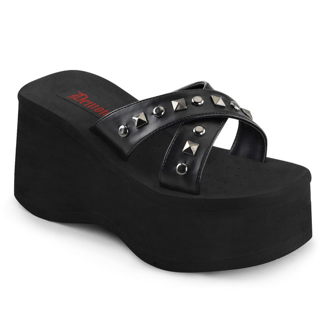 3.5 Inch Criss Cross Sandal Funn-29 Demonia Sandal