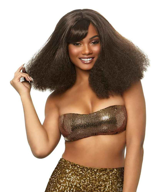 LA-2731 Brown Afro Puffy Wigs