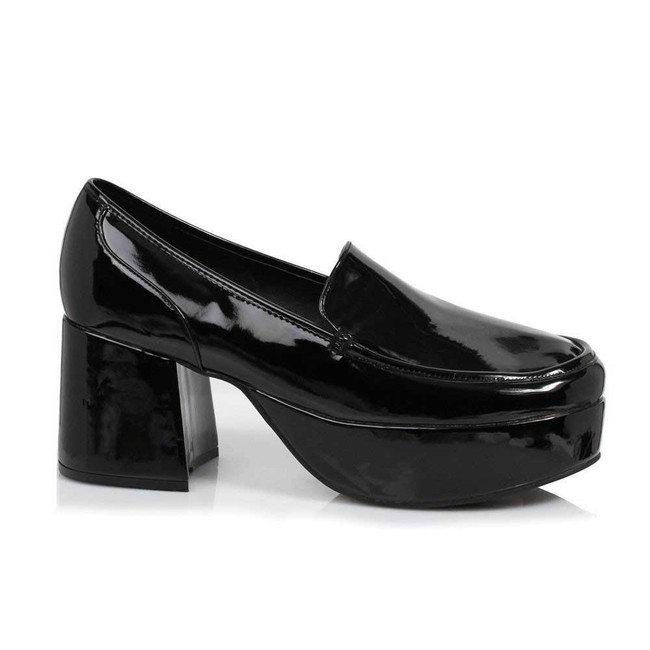 312-Daddio, Men's Black 3 inch platform Disco shoes