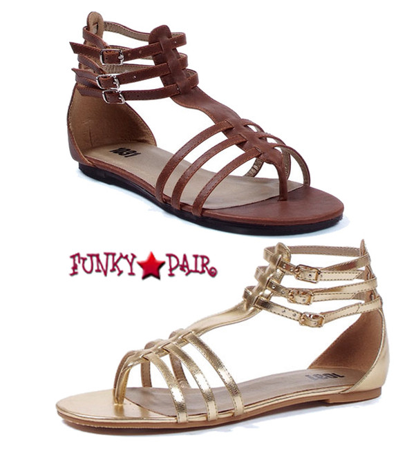 015-ROME, Strappy Gladiator Sandal, COSTUME SHOES