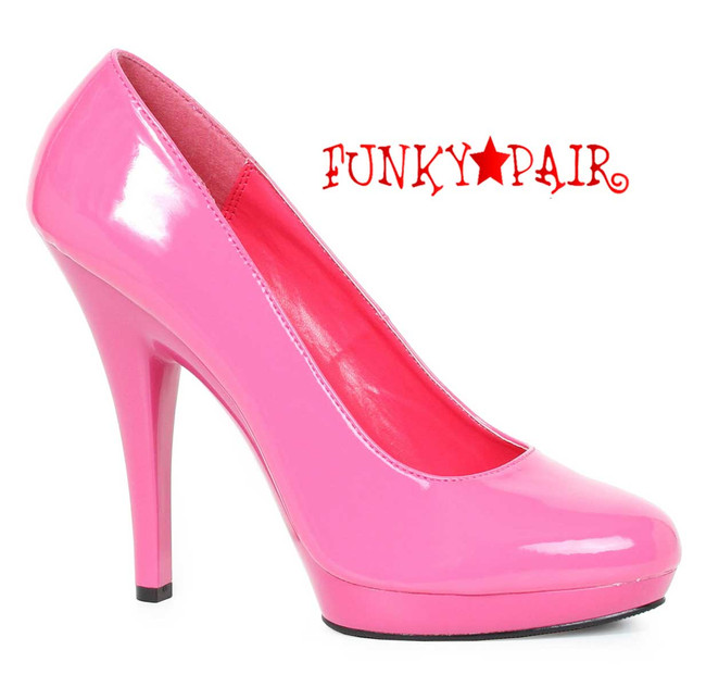 Fuchsia 5" Wide Width Pumps Ellie Shoes | 521-Femme-W