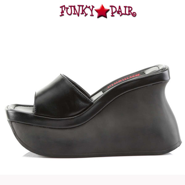 Demonia | Pace-01, Platform Wedged Sandals Side View