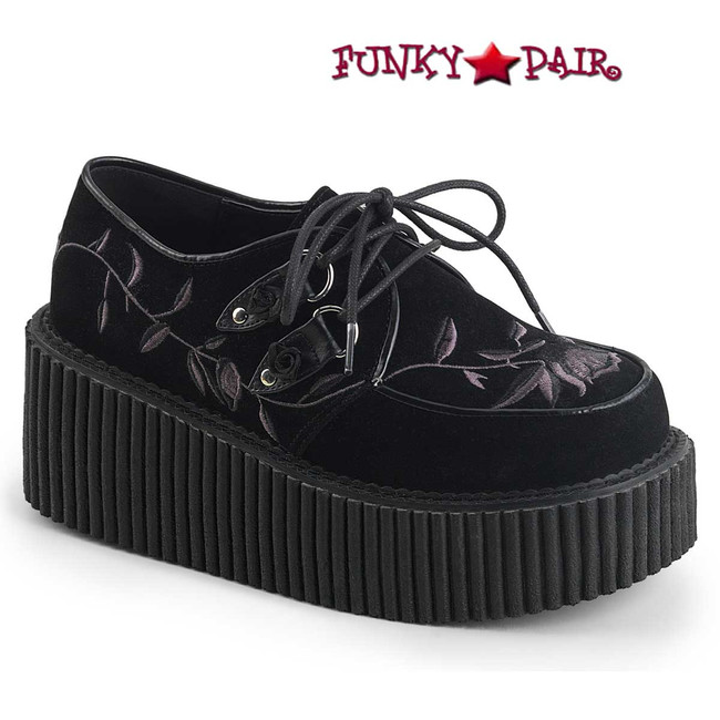 Demonia Creeper-219, Creeper with Embroidery Flower