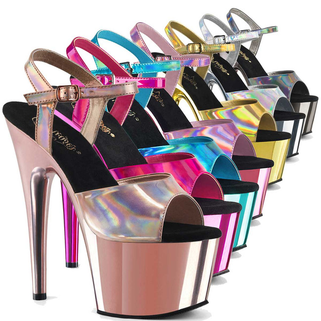 Chrome Pole Dancing Heels  Adore-709HGCH by Pleaser