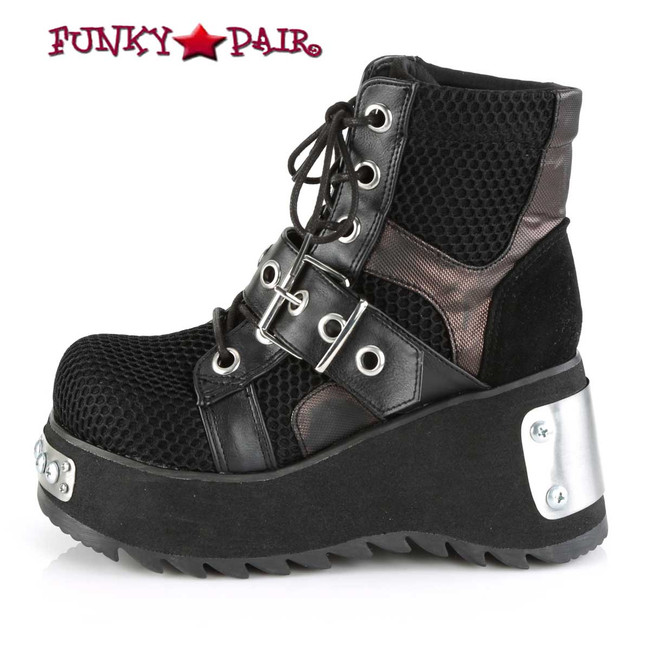 Demonia Scene-53, Punk Ankle Boots side view