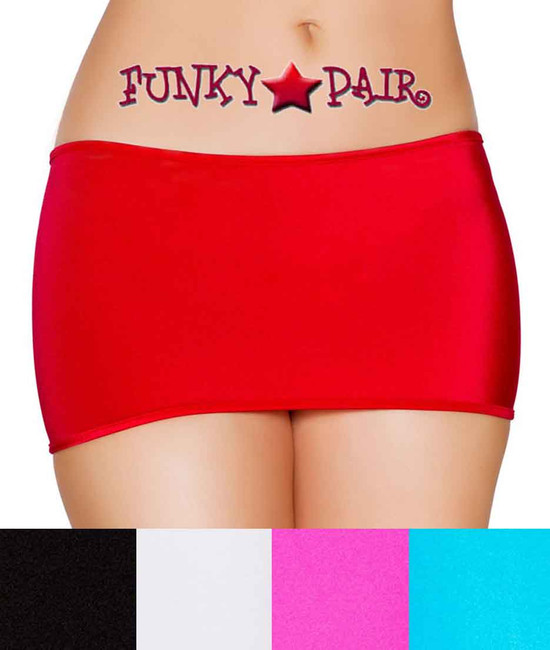 Rave Dancer Short Mini Skirt | Roma R-SK106 Color Available: Red, Hot Pink, Turquoise, Black, White