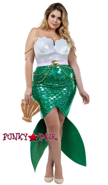 Starline Costume | S8022X, Plus Size Alluring Sea Siren Full View