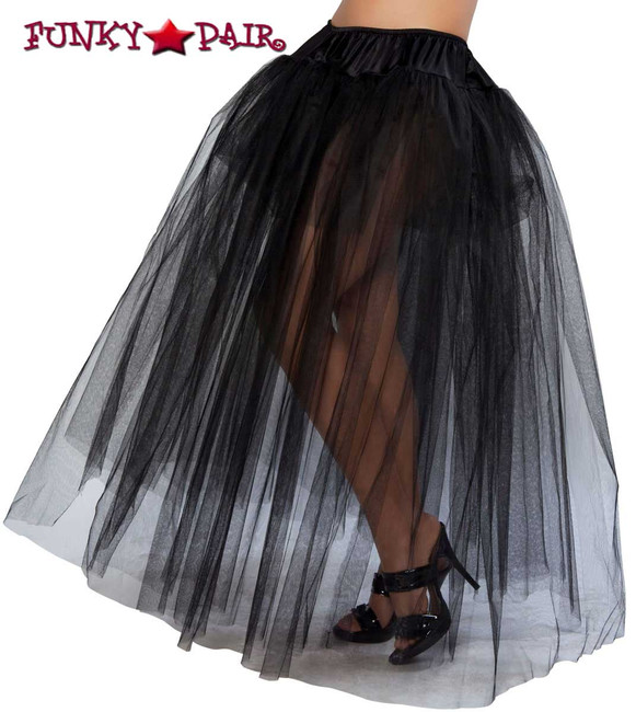 Long Black Petticoat Roma Costume R-10039