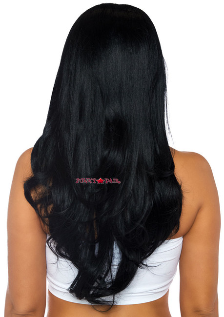 Long Wavy Wig | Leg Avenue LA-2829 black back view