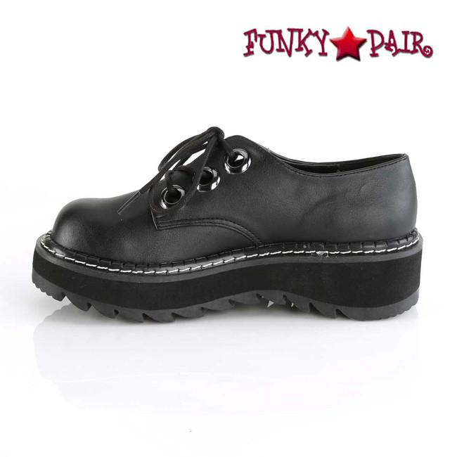 Inner Side View Lilith-99, Platform Oxford Shoes Demonia