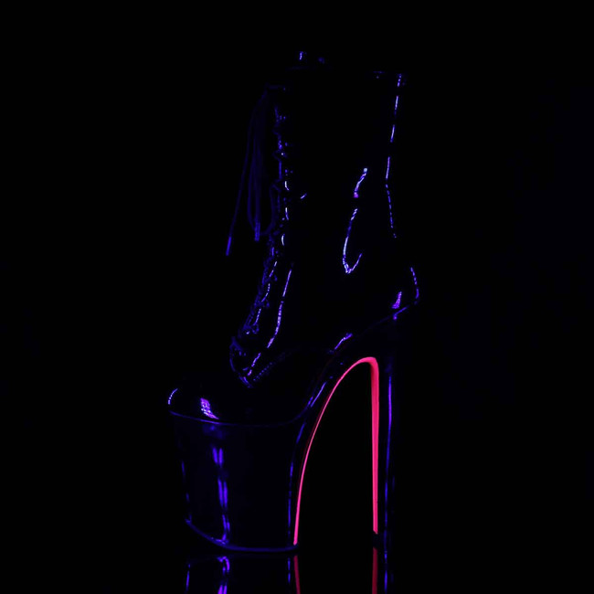 XTREME-1020TT, Blacklight Sensitive Underside Platform Heel Inner Side View