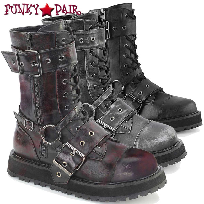 Demonia VALOR-220, Men's Harness Strap Boots