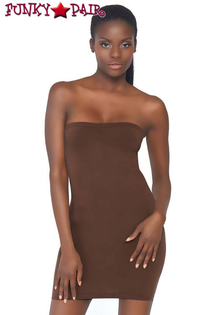 Leg Avenue | NK002, Seamless Tube Dress color Dark Brown
