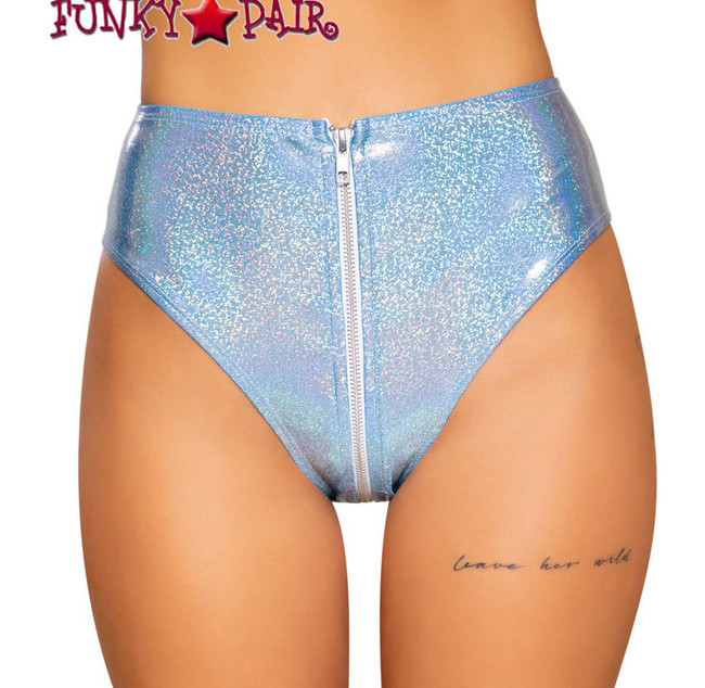 SHIMMER HIGH-WAISTED RAVER SHORTS Roma R-3741