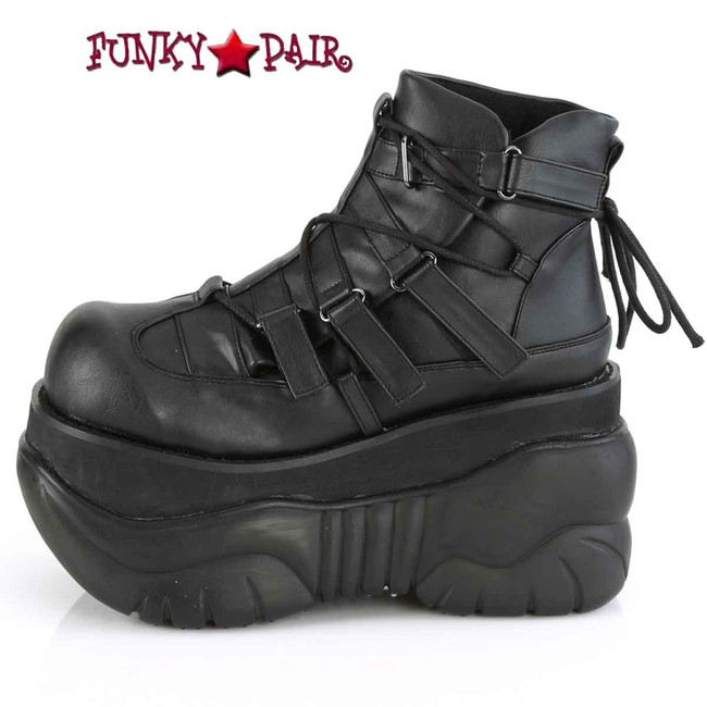 Demonia | Boxer-13 Men's Goth Platform Ankle Booties