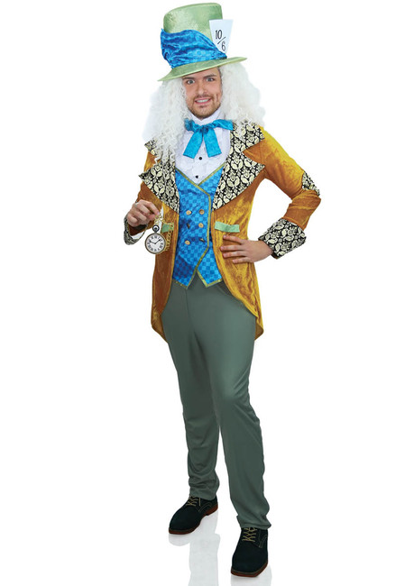 LA-86875 Men's Classic Mad Hatter Costume by Leg Avenue Front Full View