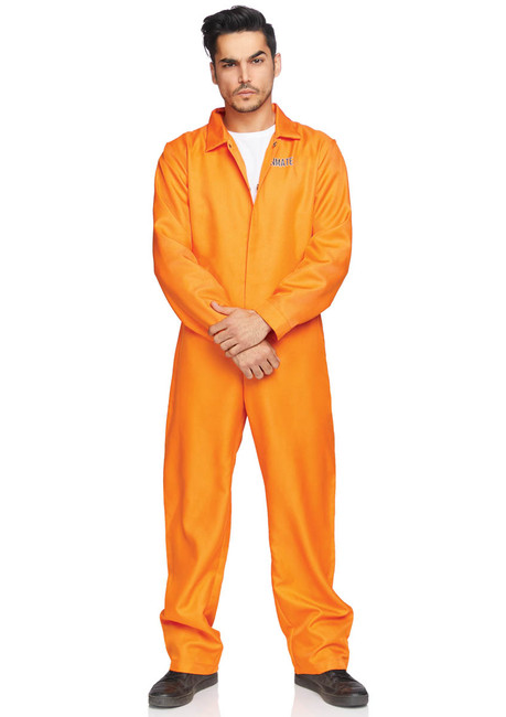 Leg Avenue LA-86877, Men's Prison Jumpsuit Costume Full View