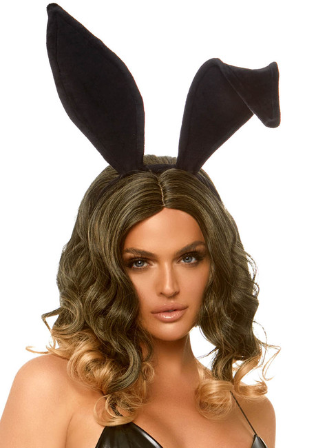 A2868, Black Bendable Bunny Ears by Leg Avenue