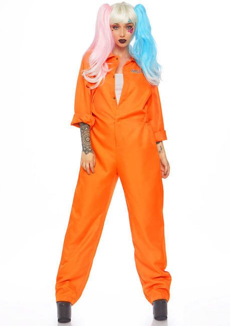 Women's Prison Jumpsuit Costume by Leg Avenue LA-86858 Full View