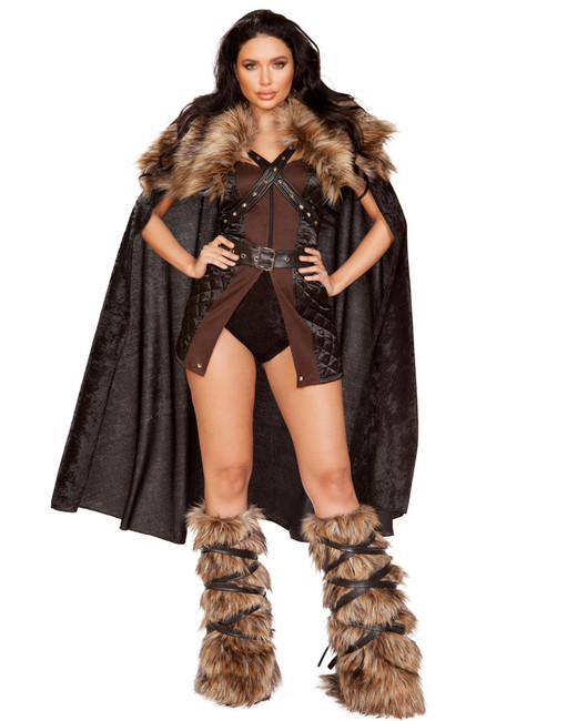 Roma | R-4896, Women's Northern Warrior Costume Front Full View