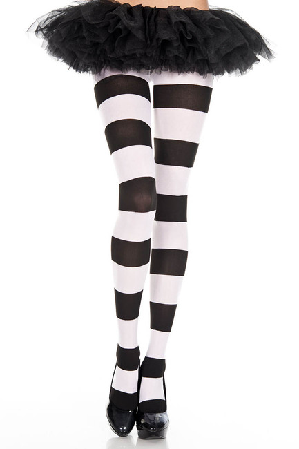 Wide Striped Pantyhose | Music Legs ML-7422