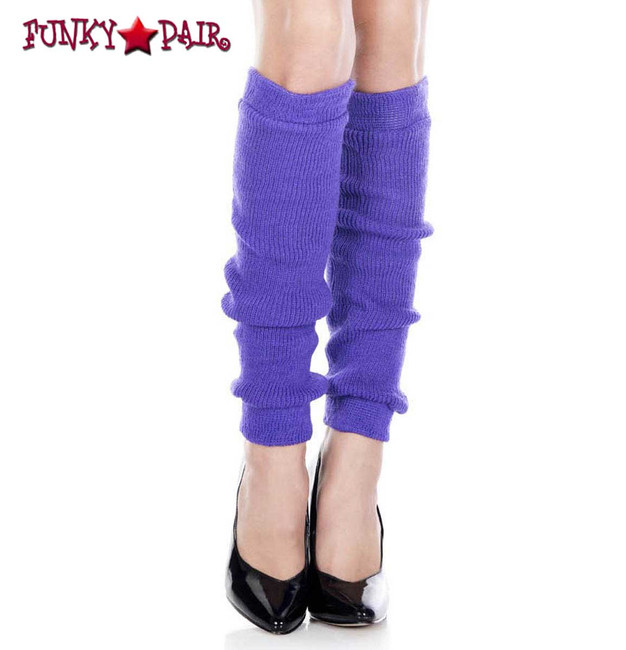 ML-5724, Purple Acrylic Knee High Leg Warmer by Music Legs