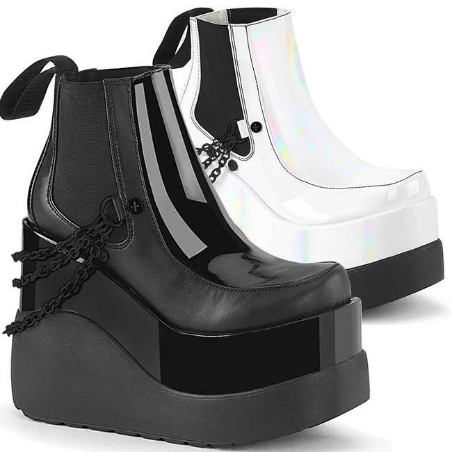 VOID-50, Wedge Chelsea Style Ankle Boot by Demonia