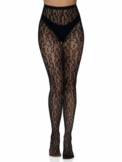 LA-9716, Leopard Net Tights by Leg Avenue