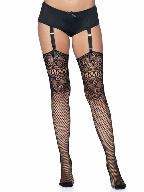 LA-9901, Fishnet Backseam Stocking by Leg Avenue