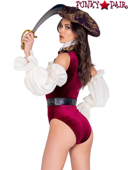Roma R-5032, Sultry Pirate Costume Back View Roma R-5032, Sultry Pirate Costume Back View