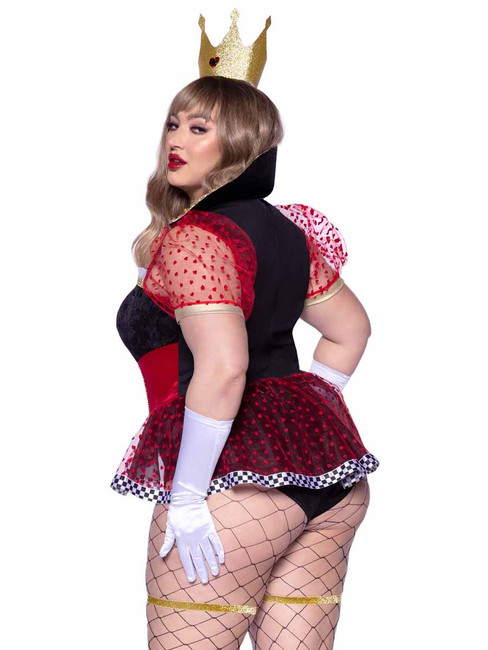 Plus Size Ravishing Red Queen Leg Avenue LA87152X Back View