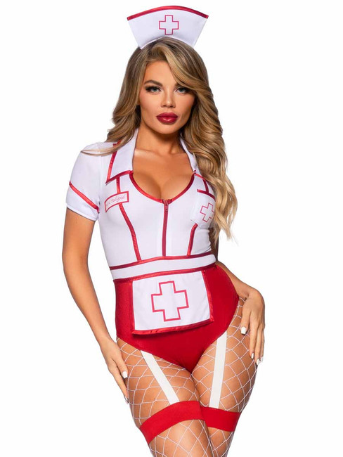LA87086, Nurse Feelgood Costume By Leg Avenue