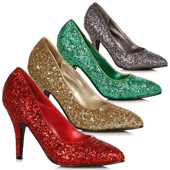 411-Shimmer, Glitter Pump By Ellie Shoes