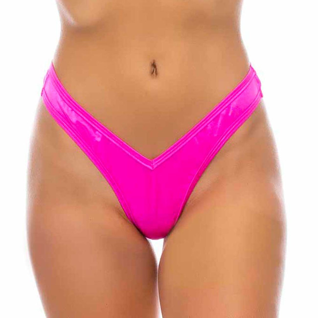 11001SL, Scrunch Fuchsia Thong By Bodyzone