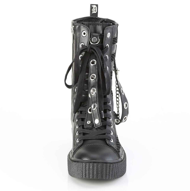 SNEEKER-325, Front View Mid-Calf Sneaker Creeper Boots