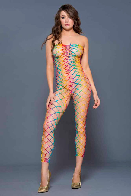 ML-1177, Strapless Rainbow Bodystocking