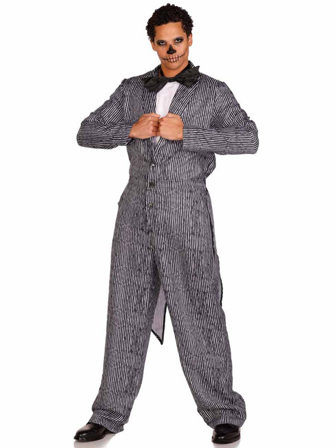 Leg Avenue LA87196, Men's Pinstriped Tux Jumpsuit