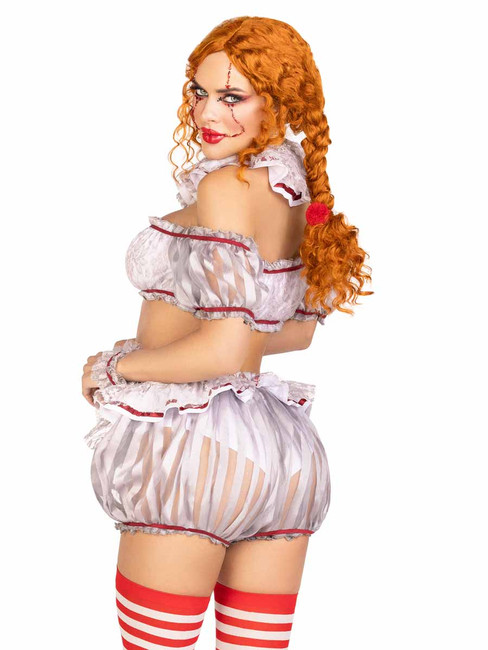 LA87155, Deadly Darling Clown Costume Back View
