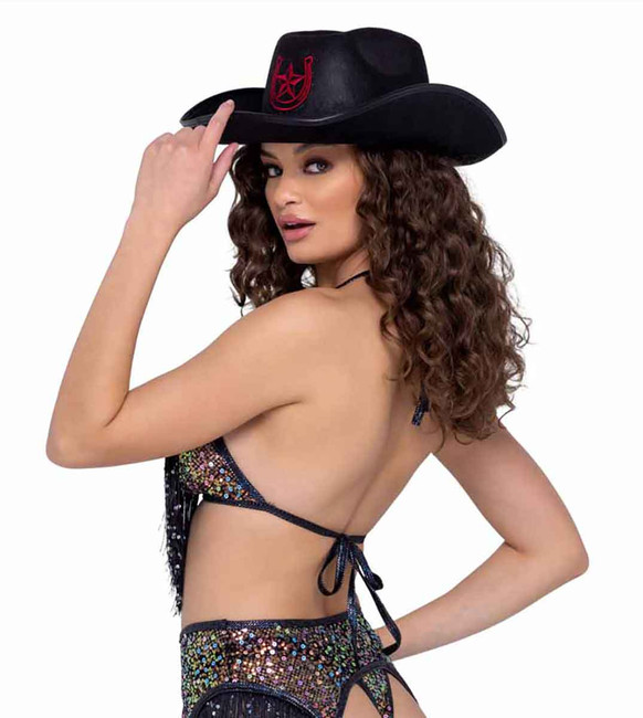 R-6198, Cowgirl Hat Back View