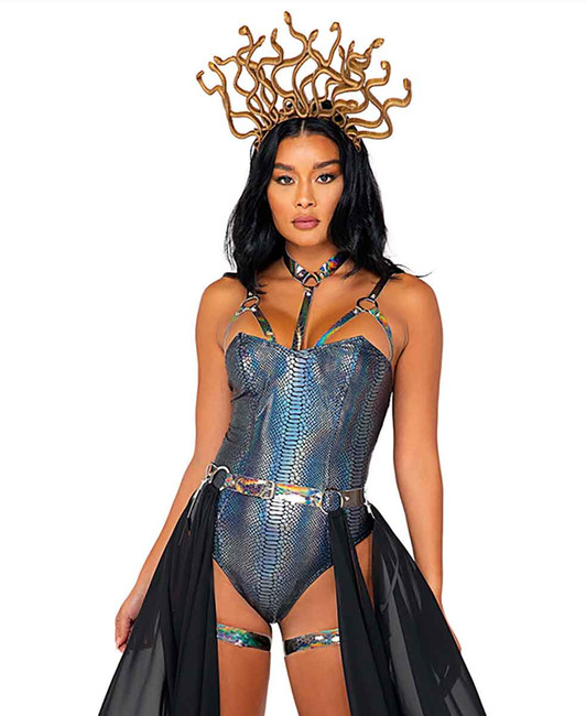 R-5085, Sensual Serpent Medusa Queen Costume By Roma