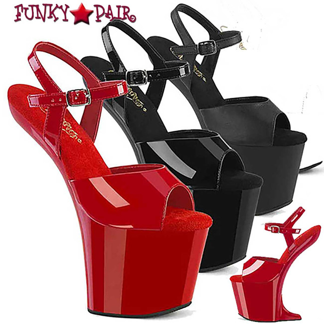 Pleaser CRAZE-809, 8 Inch Heelless Heels