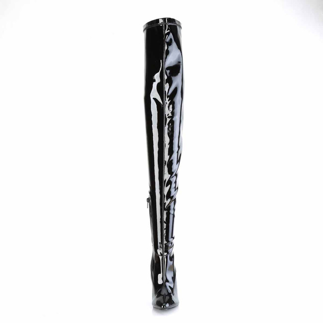 SEDUCE-4000SLT, 5 Inch Stiletto Heel Crotch Boot Front View