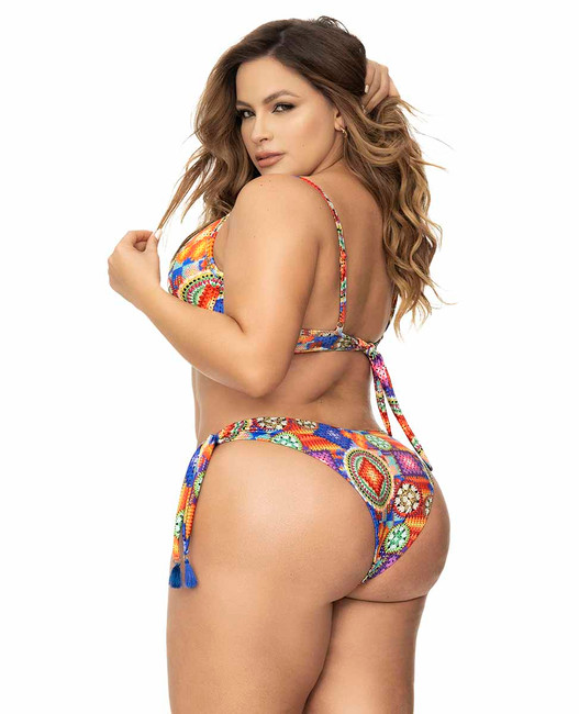 MA67053X, Plus Size Underwire Bikini Set Back View