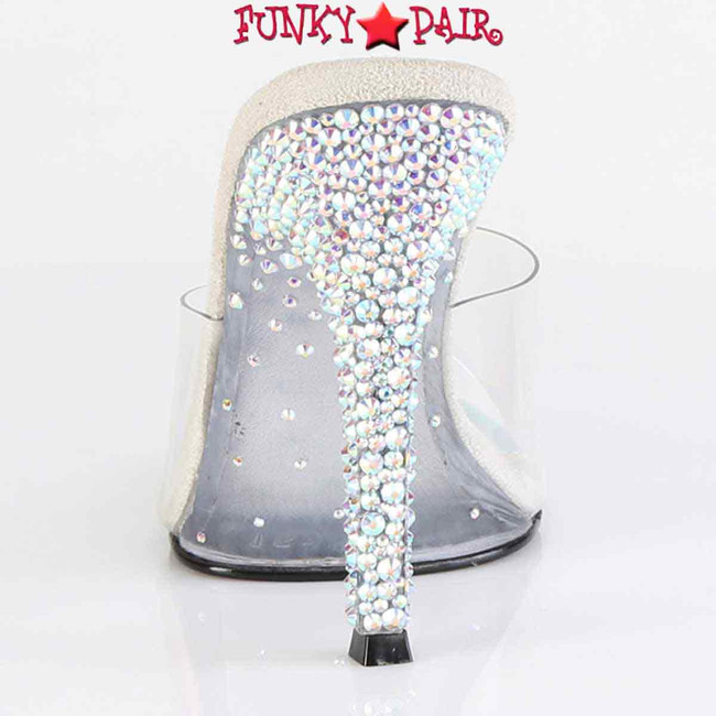 GALA-01DSP, 4.5 Inch Rhinestones Slide Back View