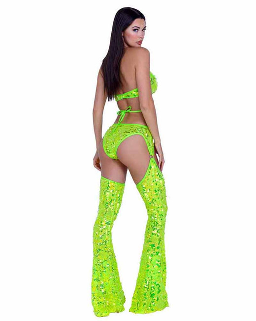 PR-6411, Sequin Criss-Cross Top Back View