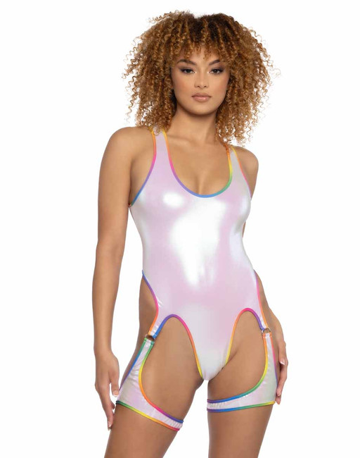 JR-114, Rainbow Chaps Bodysuit By J. Valentine