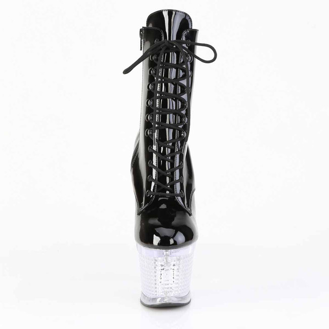 FLASHDANCE-1020SPEC, Lite-up Textured Platform Ankle Boot Front View