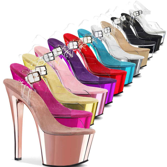 Women 7 Inch High Heel Peep Toe Stiletto Pumps Sizes 36-46 All-match Shoes  | eBay