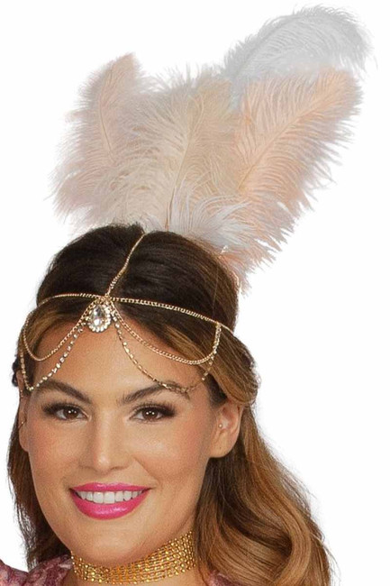 S2410X, Flamingo Showgirl Plus Size Costume  Head Piece View